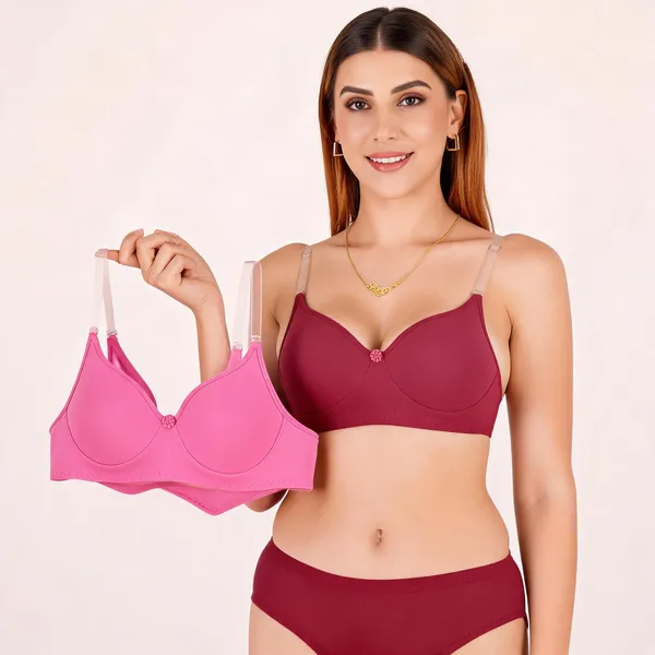 Tulzott_Women_Everyday_Padded_Bra_With_Transparent_With_Bra_Color_Strap_Pack_2