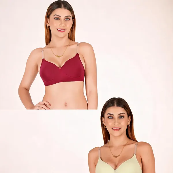 Tulzott_Women_Everyday_Padded_Bra_With_Transparent_With_Bra_Color_Strap_Pack_2