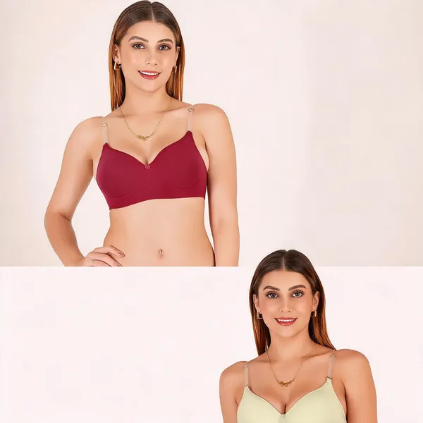 Tulzott_Women_Everyday_Padded_Bra_With_Transparent_With_Bra_Color_Strap_Pack_2