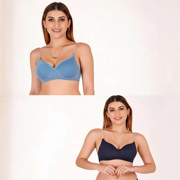 Tulzott_Women_Everyday_Padded_Bra_With_Transparent_With_Bra_Color_Strap_Pack_2
