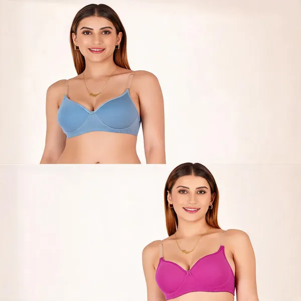 Tulzott_Women_Everyday_Padded_Bra_With_Transparent_With_Bra_Color_Strap_Pack_2