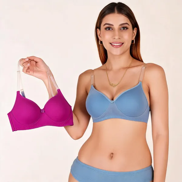 Tulzott_Women_Everyday_Padded_Bra_With_Transparent_With_Bra_Color_Strap_Pack_2