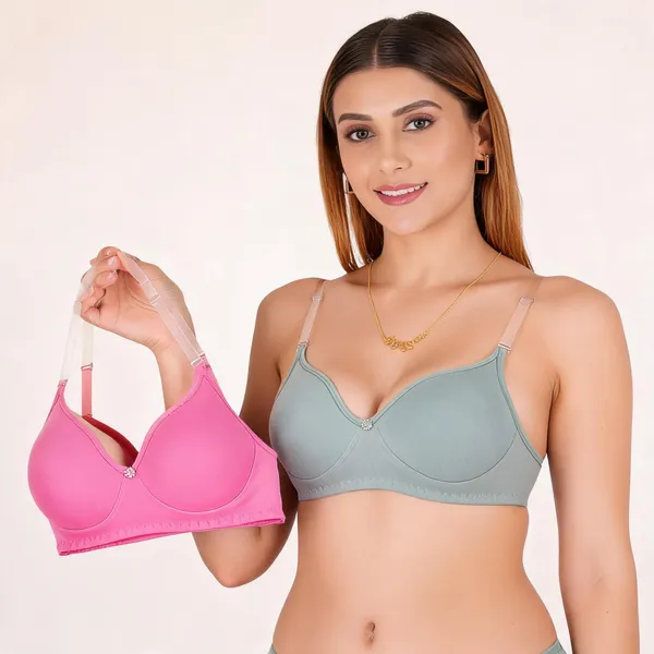 Tulzott_Women_Everyday_Padded_Bra_With_Transparent_With_Bra_Color_Strap_Pack_2