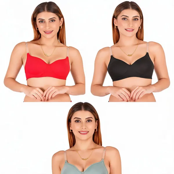 Multicolor_Cotton_Padded_Transparent_Strap_Bra_For_Women_Pack_Of_3