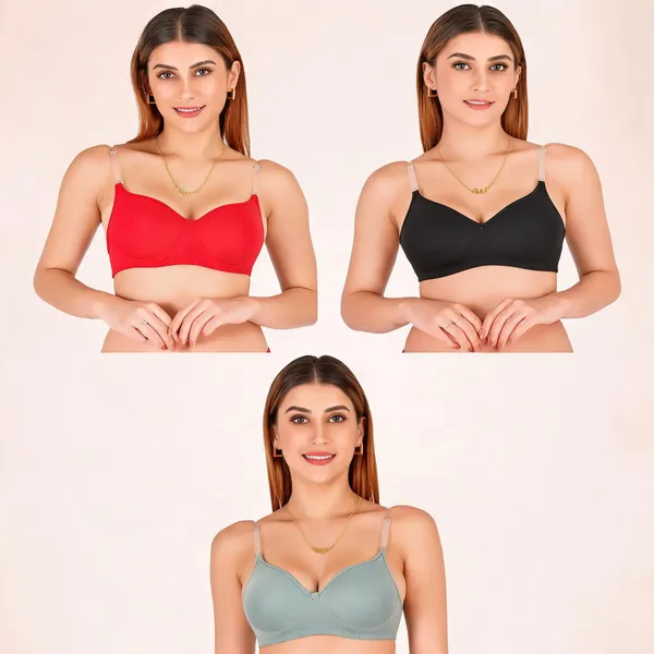 Multicolor_Cotton_Padded_Transparent_Strap_Bra_For_Women_Pack_Of_3
