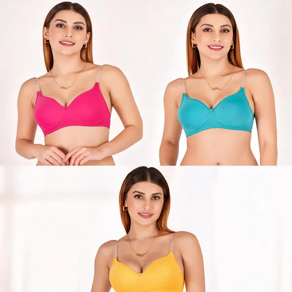 Cotton_Padded_Transparent_Strap_Everyday_Bra_For_Women_Pack_Of_3