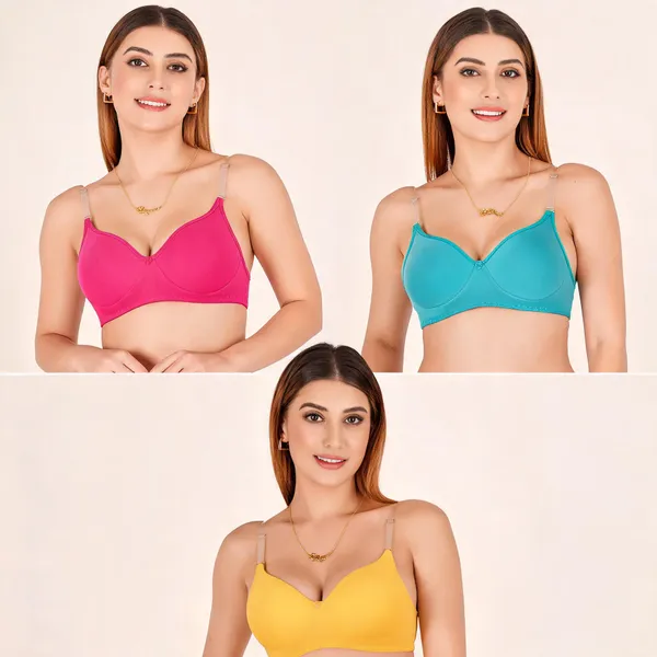 Cotton_Padded_Transparent_Strap_Everyday_Bra_For_Women_Pack_Of_3