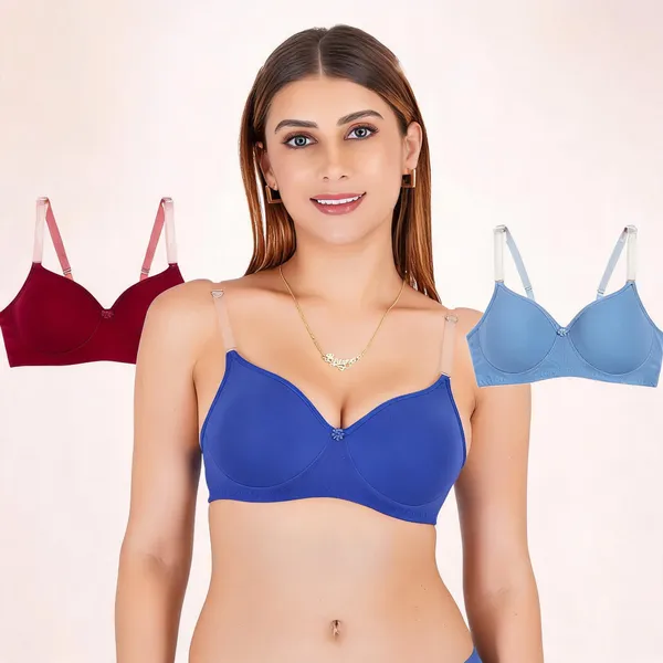 Cotton_Padded_Bow_Detail_Transparent_Strap_Bra_For_Women_Pack_Of_3