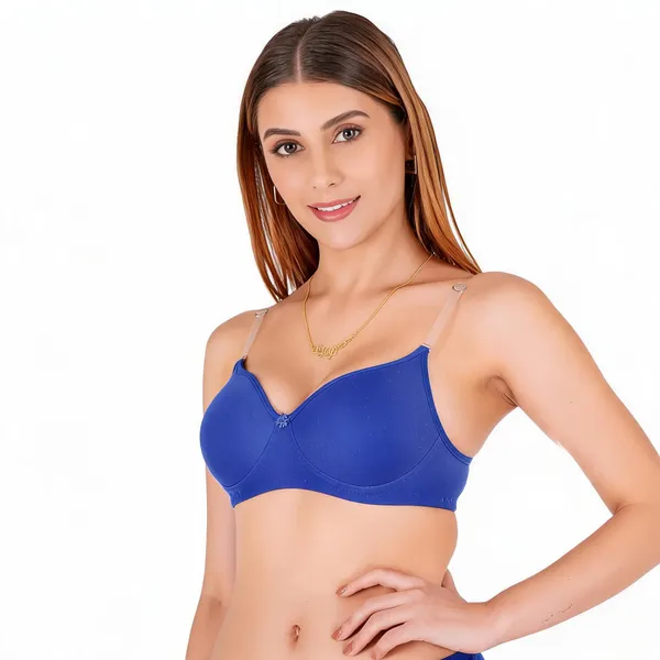 Multicolor_Cotton_Padded_V-Neck_Bow_Detail_Bra_For_Women_Pack_Of_3