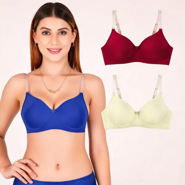 Cotton_Padded_V-Neck_Structured_Cup_Everyday_Bra_For_Women_Pack_Of_3