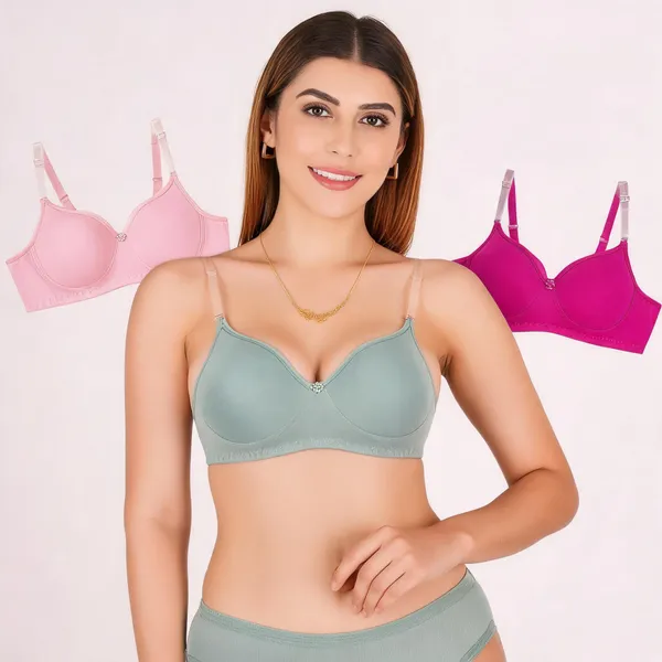 Multicolor_Magenta_Cotton_Padded_Everyday_Bra_For_Women_Pack_Of_3