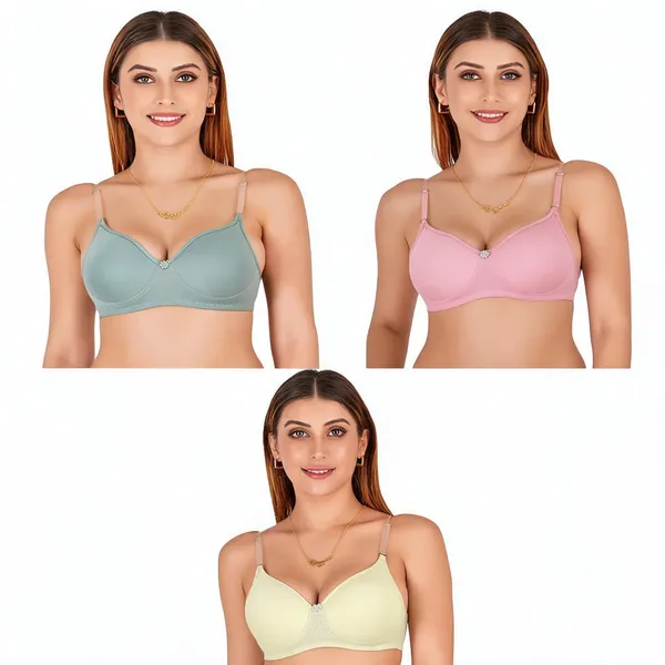 Multicolor_Cotton_Padded_Full_Coverage_Bra_For_Women_Pack_Of_3