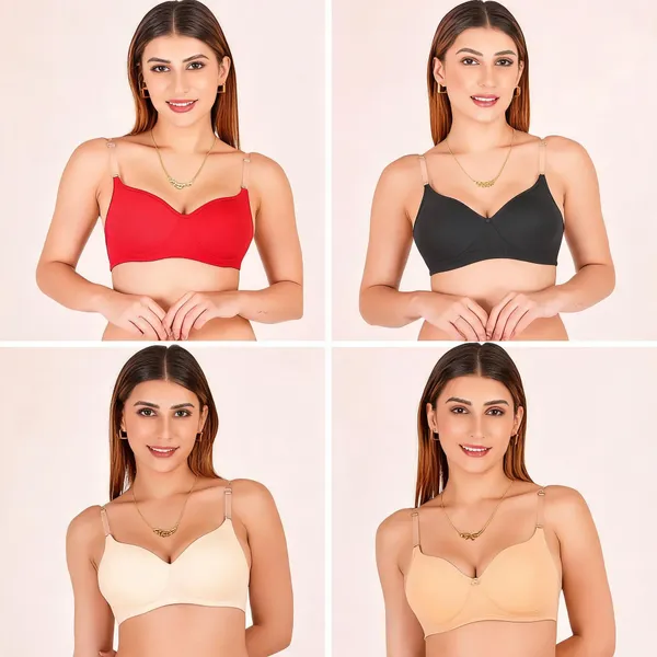 Multicolour_Cotton_Padded_Everyday_Bra_For_Women_Pack_Of_4