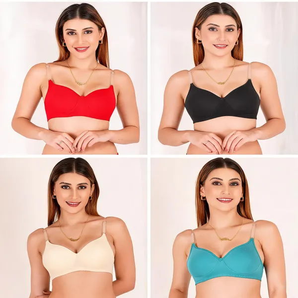 Multicolour_Cotton_Padded_Everyday_Bra_For_Women_Pack_Of_4