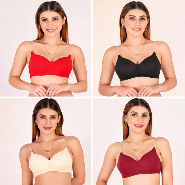 Multicolour_Cotton_Padded_Everyday_Bra_For_Women_Pack_Of_4