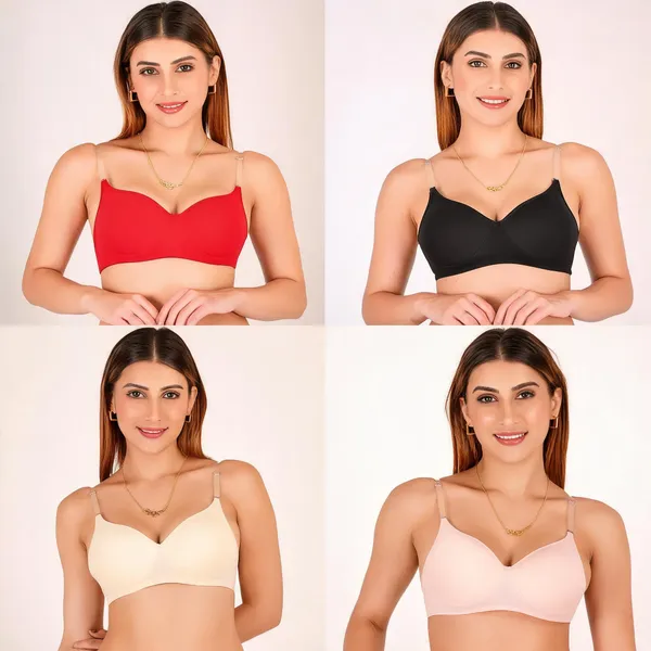 Multicolour_Cotton_Padded_Everyday_Bra_For_Women_Pack_Of_4