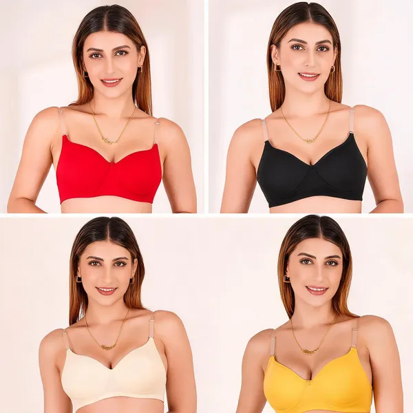 Multicolour_Cotton_Padded_Everyday_Bra_For_Women_Pack_Of_4