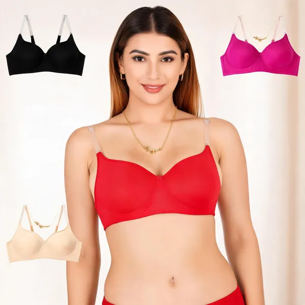 Multicolour_Cotton_Padded_Everyday_Bra_For_Women_Pack_Of_4