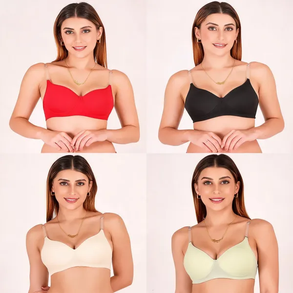 Multicolour_Cotton_Padded_Everyday_Bra_For_Women_Pack_Of_4