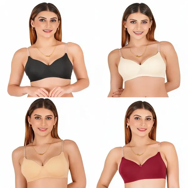 Multicolour_Cotton_Padded_Everyday_Bra_For_Women_Pack_Of_4