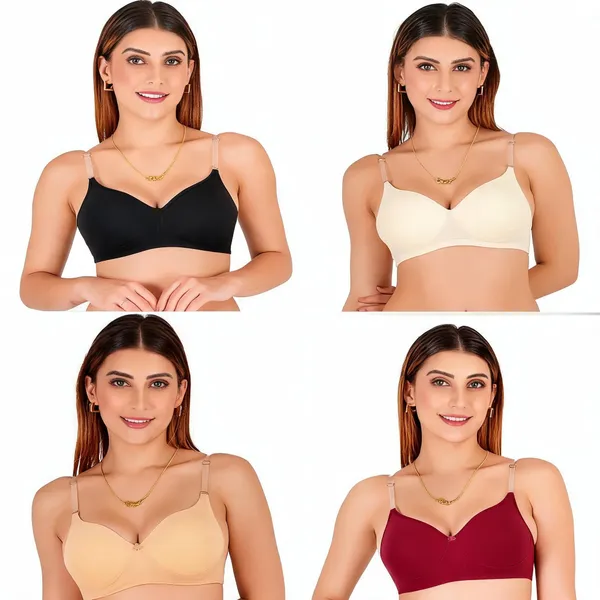 Multicolour_Cotton_Padded_Everyday_Bra_For_Women_Pack_Of_4