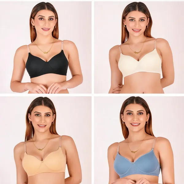 Multicolor_Cotton_Padded_Transparent_Strap_Bra_For_Women_Pack_Of_4