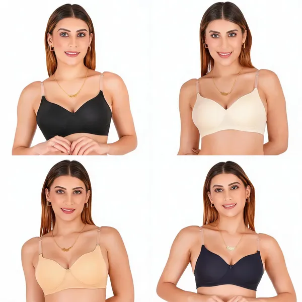 Multicolour_Cotton_Padded_Everyday_Bra_For_Women_Pack_Of_4