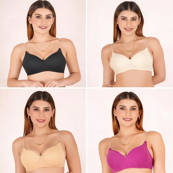 Cotton_Padded_Moulded_Cup_Everyday_Bra_For_Women_Pack_Of_4