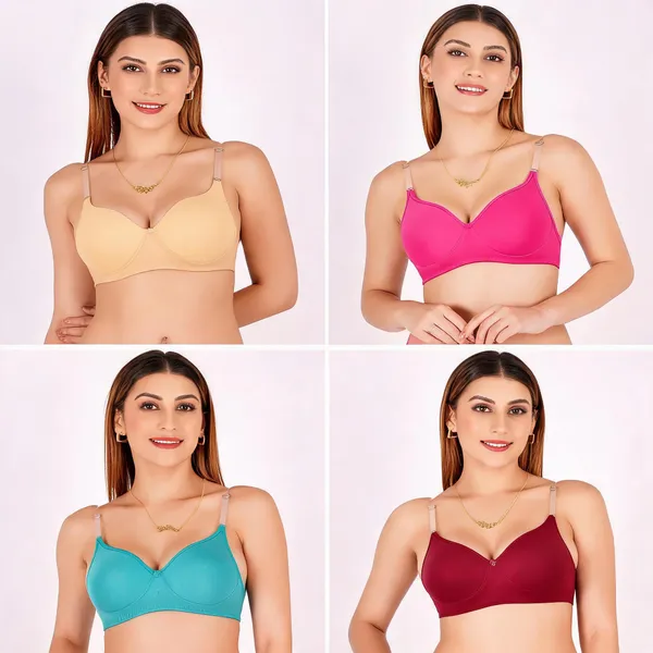 Cotton_Padded_Moulded_Cup_Assorted_Everyday_Bra_For_Women_Pack_Of_4
