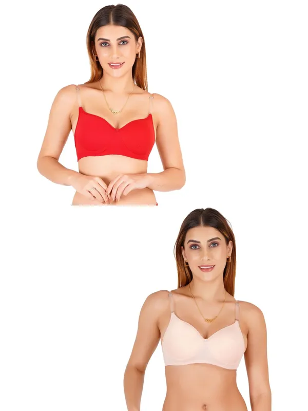 Tulzott_Women_Everyday_Padded_Bra_With_Transparent_With_Bra_Color_Strap_Pack_2