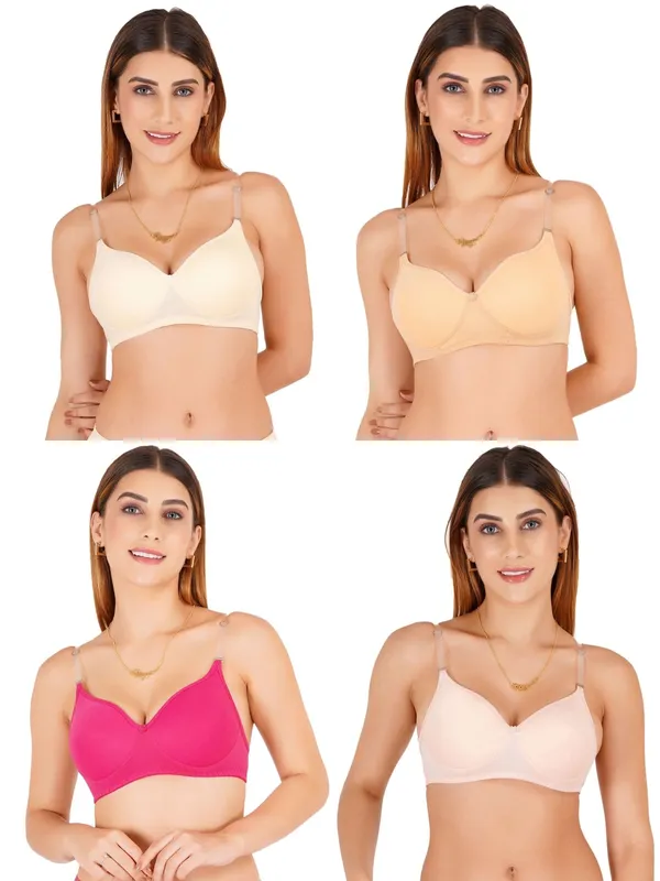 Cotton_Padded_V-Neck_Everyday_Bra_For_Women_Pack_Of_4