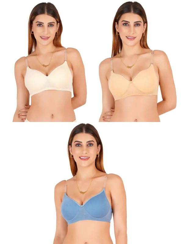 Cotton_Padded_Everyday_V-Neck_Bra_For_Women_Pack_Of_3