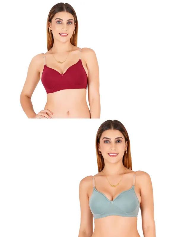 Tulzott_Women_Everyday_Padded_Bra_With_Transparent_With_Bra_Color_Strap_Pack_2