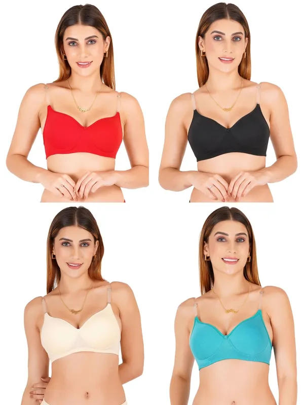 Multicolour_Cotton_Padded_Everyday_Bra_For_Women_Pack_Of_4