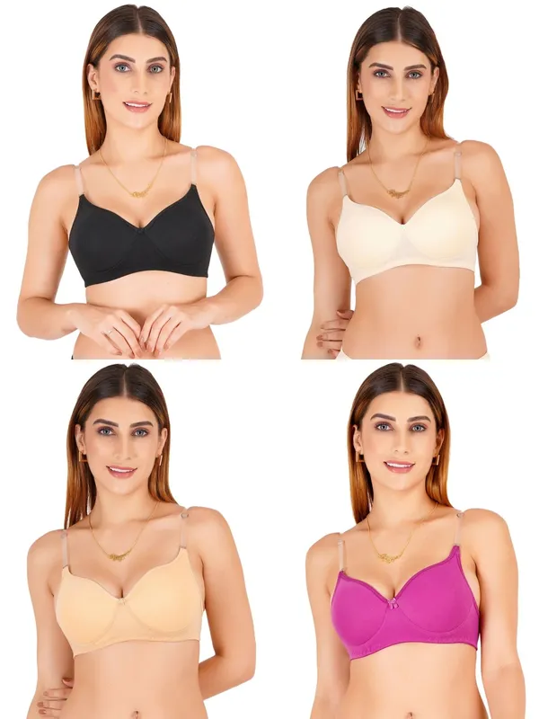 Cotton_Padded_Moulded_Cup_Everyday_Bra_For_Women_Pack_Of_4
