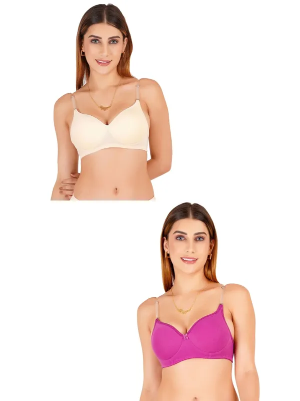 Tulzott_Cotton_Full_Coverage_Padded_Everyday_Bra_For_Women_Pack_Of_2