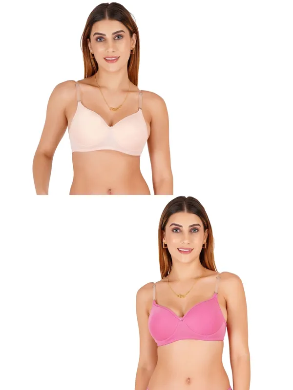 Pink_And_Beige_Cotton_Padded_Everyday_Bra_For_Women_Pack_Of_2