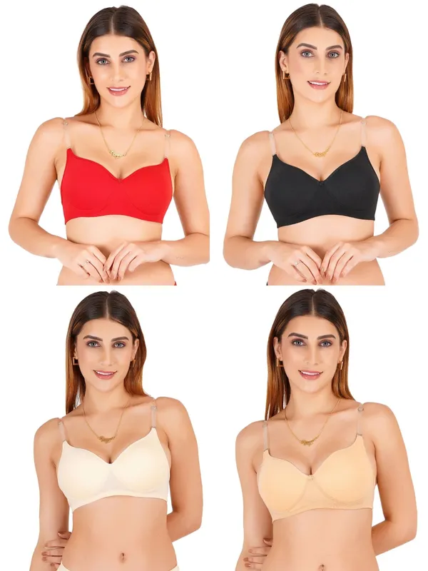 Multicolour_Cotton_Padded_Everyday_Bra_For_Women_Pack_Of_4