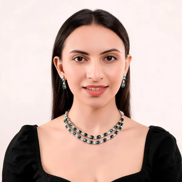 Green_Alloy_Jewellery_Set_For_Women