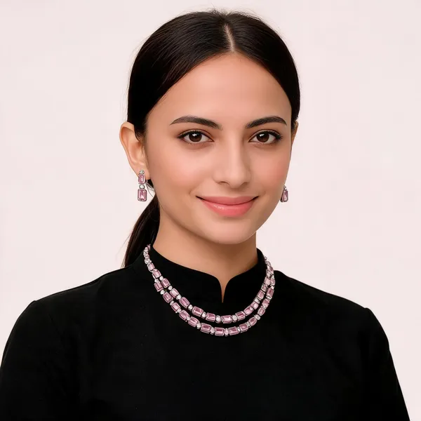 Pink_Alloy_Jewellery_Set_For_Women