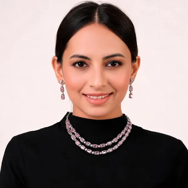 Pink_Alloy_Jewellery_Set_For_Women