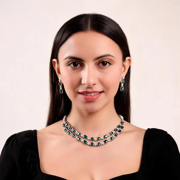 Green_Alloy_Jewellery_Set_For_Women
