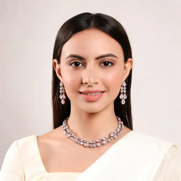 Pink_Alloy_Jewellery_Set_For_Women
