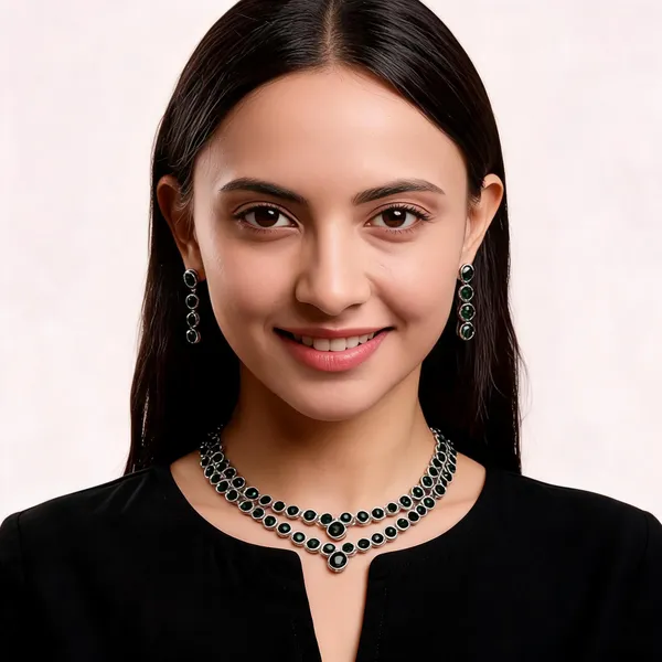 Green_Alloy_Jewellery_Set_For_Women