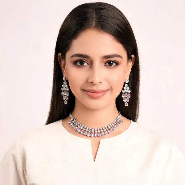 Pink_Alloy_Jewellery_Set_For_Women