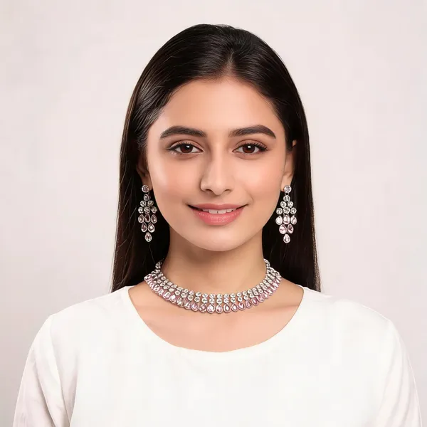 Pink_Alloy_Jewellery_Set_For_Women