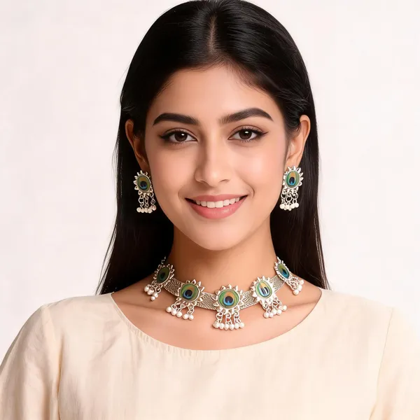 Silver_Alloy_Jewellery_Set_For_Women