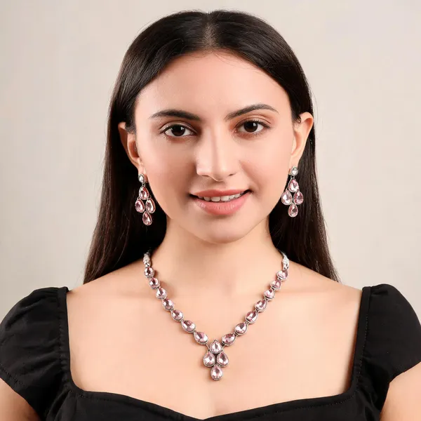 Pink_Alloy_Jewellery_Set_For_Women