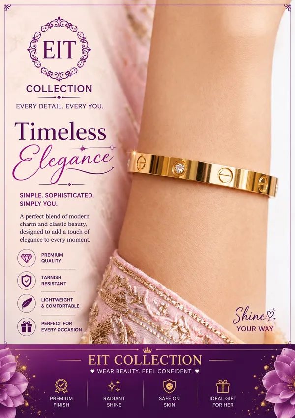 Stylish_Gold_Plated_Love_Kada_Bracelet_For_Women_-_Designer_Screw_Kada_With_Diamond_-_Bridal_Bracelet_For_Girls