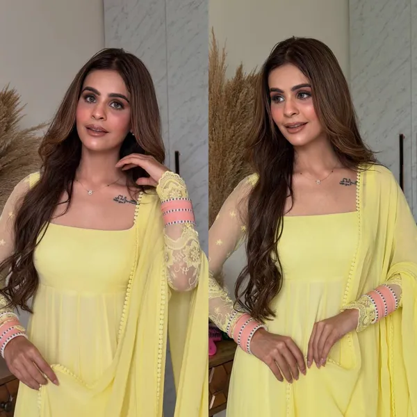 Yellow_Embellished_Anarkali_Suit_Set_For_Women